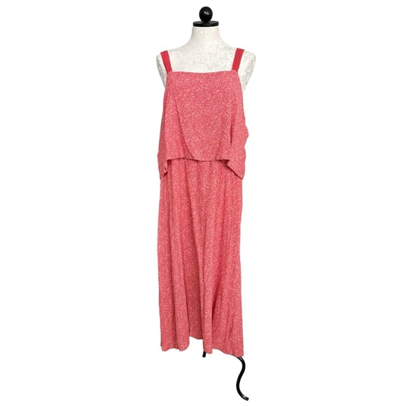 Studio B Dresses & Skirts - Studio B by Bobeau Floral & Paisley Tiered Sun Dress Orange Size XL